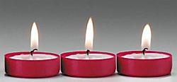 2 hour votive light - red x 100