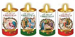 Christmas Candlelight - Set of 4 Candles