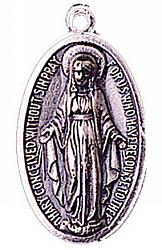 Large Miraculous medal - silver  x 12