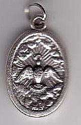 Holy Spirit/Infant Jesus medal - silver  x 12