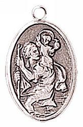 St Christopher medal - silver  x 12