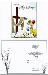 Easter Mass Bouquet Card - Cross