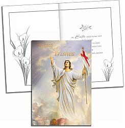 Large Easter Card - Risen Christ x 3
