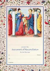 Confession Certificate - Sacrament of Reconciliation