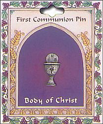 First Holy Communion chalice brooch/lapel pin
