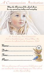First Communion Invites - Girl