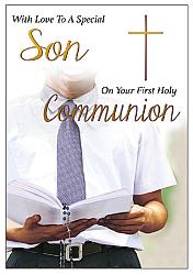 Son Communion Card - With Love