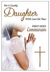 Daughter Communion Card - With Love