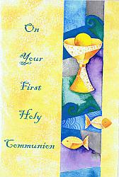 On Your First Holy Communion - Symbolic Card - Chalice