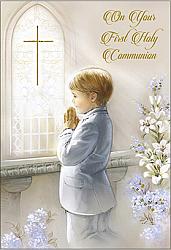 First Communion - Boy Card