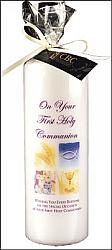 First Communion Candle - Symbolic - Deluxe