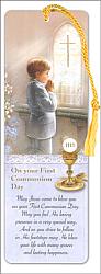 First Holy Communion Bookmark - Boy