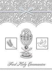 Hand-crafted Communion Card - Silver