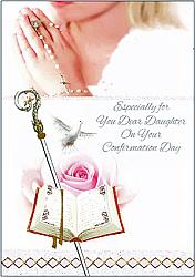 Daughter Confirmation Card