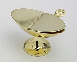 Gold-plated Brass incense holder with spoon