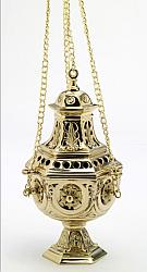 Heavy brass thurible - 27 cm