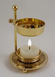 Candle incense burner - adjustable height