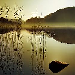 Greetings card - Early Morn Llynnau Mymbyr