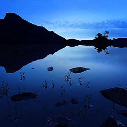 Greetings card - First Light Llynnau Cregennen