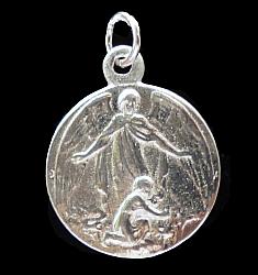 Guardian Angel silver medal without chain