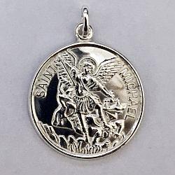 St Michael silver medal without chain