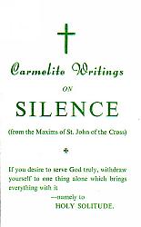 Prayer Leaflet: Carmelite Writings: on Silence x 10