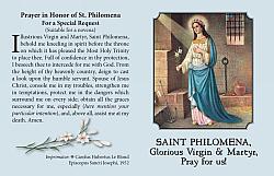 St Philomena Leaflet - Traditional x 100