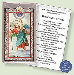 St Christopher Picture Medal with Prayer Card