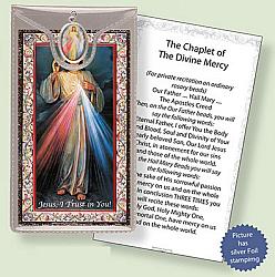 Divine Mercy Picture Medal with Prayer Card