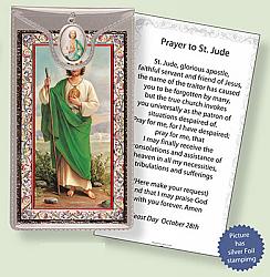 St Jude Picture Medal with Prayer Card