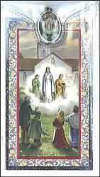 Knock Picture Medal with Prayer Card