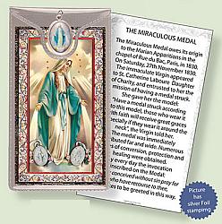 Miraculous Picture Medal with Prayer Card
