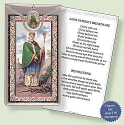 St Patrick Picture Medal with Prayer Card