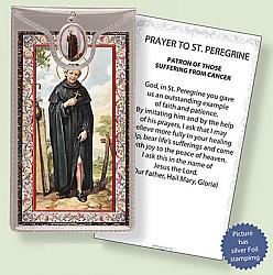 St Peregrine Picture Medal with Prayer Card