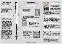 Rosary Leaflet - Latin and English x 10