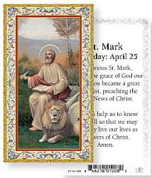 St Mark Laminated Prayer Card