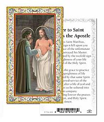 St Thomas the Apostle Prayer Card