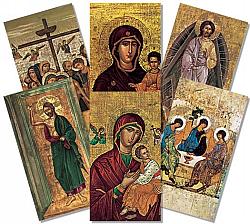 Orthodox Icon Holy Card Assorted x 10