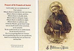 St Francis Prayer card