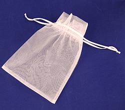 Organza bag - large white