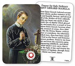 St Gerard Relic Prayer Card