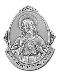 Sacred Heart Car Visor Clip