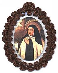 St Teresa of Avila Carmelite Relic Badge