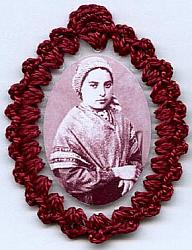 St Bernadette Soubirous of Lourdes Relic Badge