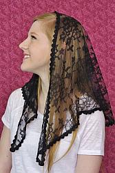 Mantilla - Chapel Veil - Black