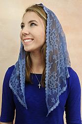 Mantilla - Chapel Veil - Marian Blue