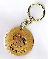 Jerusalem Dove key ring