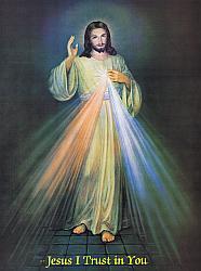 Divine Mercy Image - 12x16