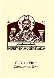 First Communion Card - Eucharist