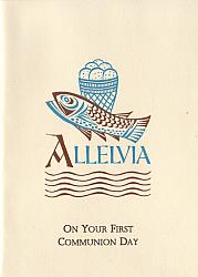 Alleluia Communion Card